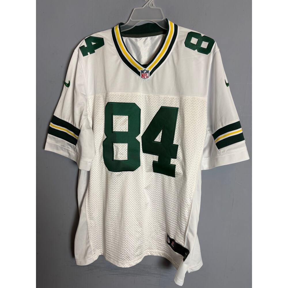 Nike Green Bay Packers Jared Abbrederis #84 White NFL Game Jersey Men’s 2XL
